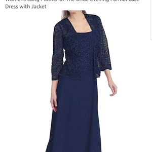 Mother of Bride Lace Dress with Jacket